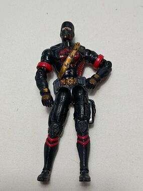EUC Black Dragon Ninja G.I. Joe Hasbro 2003 Action Figure